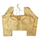 Gold - Dupion Silky Saree blouse with cups, Long Sleeves- 36" to 44" - RNK - R748-Ap