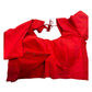 Red - HYBRID Silky Saree blouse - With Elastic on both side for Great fit - Size 36",38", 40" S M L  - VAM1216 Ap