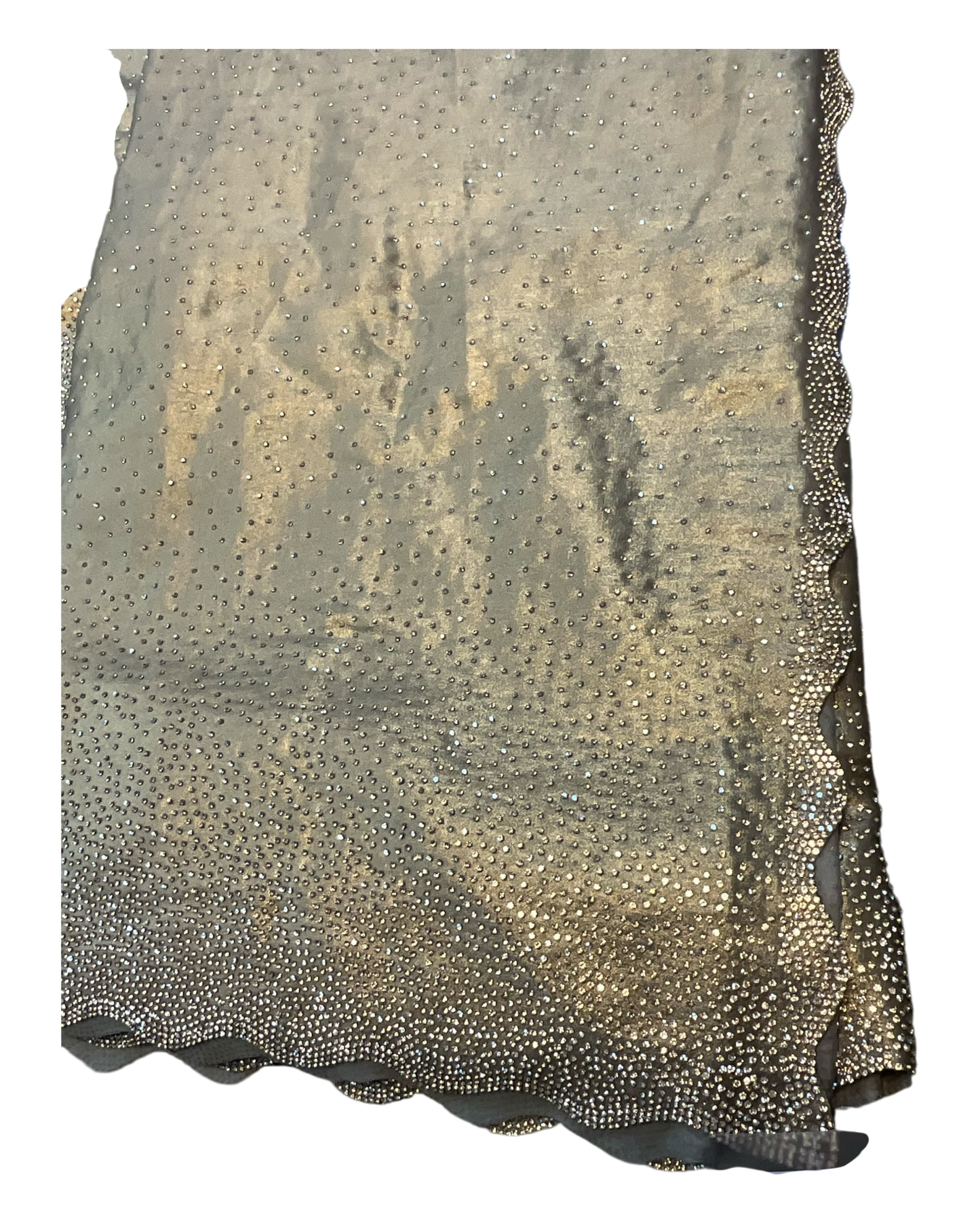 Gold - Fancy Stone Work Saree with Blouse Piece - UK stock - 24hr Dispatch - RS2539 JJ