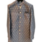 Grey - Classic Banarasi Handloom Brocade Sherwani with Gold Buttons - UK Stock - BS787 08JC25