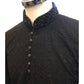 Black - Locknawi Chikankari Self Brocade Mens Indian Kurta set - Weddings / Walimas , Sangeet, Mehndi / Henna , Eid / Diwali - BS2502 01JY25