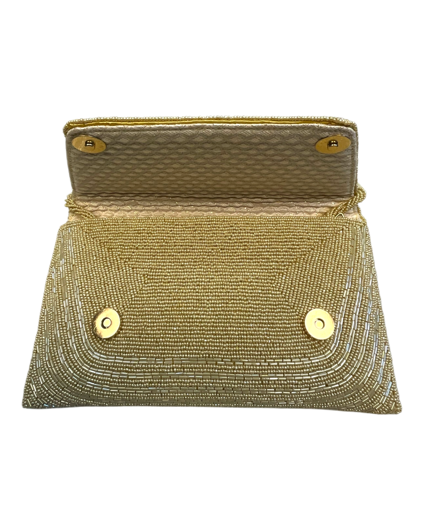 Light Gold - Rich Hand Embroidered Clutch Bag / Handbag -Bollywood / Weddings - JF27 11KJ25