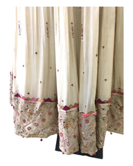 Champagne / Beige - Designer Silky Lehenga Set - Weddings , Sangeet,  Henna, Haldi - 24h Dispatch - ZC2401 KVY 0124