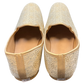 Very Comfortable Gold Brocade Loafer Style Mojri - Indian Mens shoes - Mojari , Khossay -  YD2603