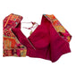 Fuchsia / Magenta Pink - Banarasi Brocade Saree / Lehenga blouse - 38" Bust (UK 12) Can be let out to size 14  - VFJ204 01KP25