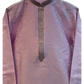 Pastel Lilac - Banarasi Handloom Brocade Mens Indian Kurta set with Trousers - UK Stock - Weddings / Walimas , Sangeet, Diwali, Eid, Mehndi / Henna - VEE2594 VR