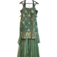 UK 12 / 38" - Sea Green - Ladies Sharara / Palazzo Trousers Suit - UK Stock - Sangeet / Henna / Weddings - OC21179 VA