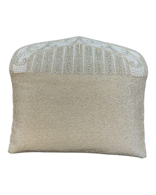 Silver - Rich Hand Embroidered Clutch Bag / Handbag -Bollywood / Weddings - MJ061 06KP26
