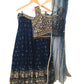 Navy Blue Ready Made Lehenga Set - Size 14 - 40"(Loosen up to 16) ) UK Stock - 24h Dispatch - KTC24323  TY 0324