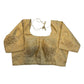 38" & 42" - Gold - Banarasi Brocade Saree / Lehenga Blouse -UK Stock - Quick Dispatch - X1126 01A25