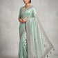 Sea Green - Fancy Party Saree with Blouse Piece - UK stock - 24hr Dispatch - SP2602 VH