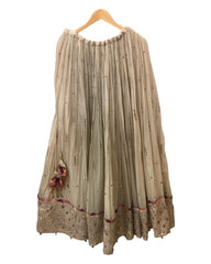Champagne / Beige - Designer Silky Lehenga Set - Weddings , Sangeet,  Henna, Haldi - 24h Dispatch - ZC2401 KVY 0124