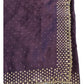 Plum / Purple - Satin Crepe - Party Wear Embroidered Saree with Blouse Piece - SP2504011 VP