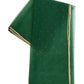 Green - Ladies Net Dupatta with Gold Lace Border  & Diamante - Mix N Match -  VC2501 T0125