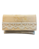 Cream - Handloom Brocade Clutch Bag / Handbag -Bollywood / Weddings - JS16b 06A26