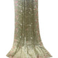 Pista Green - Pastel Sequins Silky Saree with Blouse Piece - MF3764 JY 0824