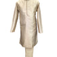 Cream / Gold Handloom Banarasi Mens Kurta Set - UK Stock - 24h Dispatch - KCS241003 VA 0223