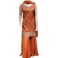 UK 12 / 38" - Burnt Orange - Ladies Sharara / Palazzo Trousers Suit - UK Stock - Sangeet / Henna / Weddings - OC7302 VC