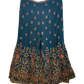 UK 10-12 / 36"- 38" - Dark Teal Blue - Designer Ladies Indian Short Corset / Tie Back Top Palazzo Trousers Suit - UK Stock - 2/3 days delivery - VMK Tarini AP