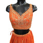 Burnt Orange - Designer Ready Made Lehenga Set - Size 10 (12) UK Stock - 24h Dispatch - HINA  KVP 0425