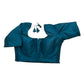 Dark Rama Green / Teal - HYBRID Silky Saree blouse - With Elastic on both side for Great fit - Size 36",38", 40" S M L  - VAM1216 Ap