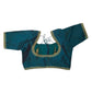 Turquoise - Dupion Silky Saree / Lehenga blouse - 42" Bust (UK 16) Can be let out to size 18  - KP272 01Hp25