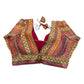 UK 16 (42 Bust) Multi Coloured - Banarasi Brocade Saree / Lehenga blouse - Can be let out to size 18  - B227 01KP25