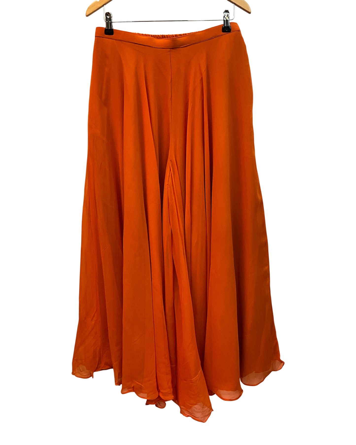 Size 16 (42") - Orange - Designer Ladies Medium Length Top Palazzo Trousers Suit - VMK Taruna CY