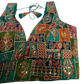 Size 42" / UK 16 - Jade Green - Rich Silky Printed Saree blouse with cups - UK Stock - Quick Delivery - RNK - R961-KV