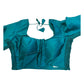 Rama Green / Jade - HYBRID Silky Saree blouse - With Elastic on both side for Great fit - Size 36",38", 40" S M L  - VAM1216 Ap