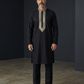 Black - Soft Cotton Silky Mens Kurta Set with Rich Embroidery- Sangeet Mehendi Haldi - KCS2002 06VY26