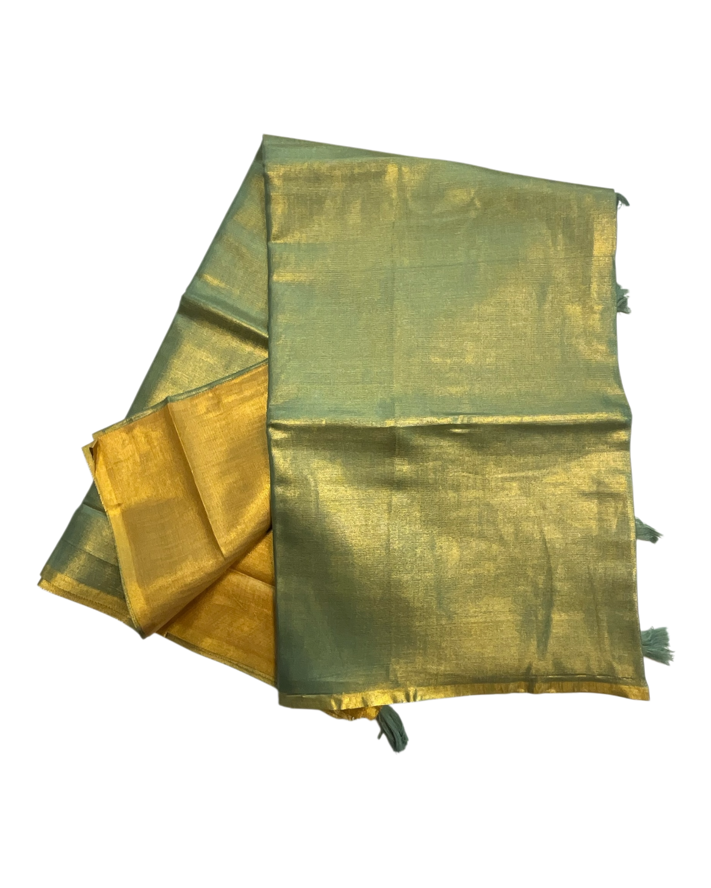 Green - Classic Plain Cotton Silky Fancy Saree with Blouse Piece - UK Stock - 2/3 days Delivery  12KV25 RP510