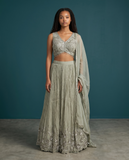 Size UK 14 (40" Bust) Sleeveless - Light Gold - Silky Lehenga Set - Mehndi / Sangeet / Bridesmaids / Weddings / Garba  - UK Stock - 24h Dispatch - KM- Balsa 07TR26