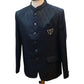Teal / Rama - PREMIUM Slim Fit Mens Self Brocade BandhGala / Prince / Chinese Collar Jacket - Fantastic Fit - CS2501 01TA25