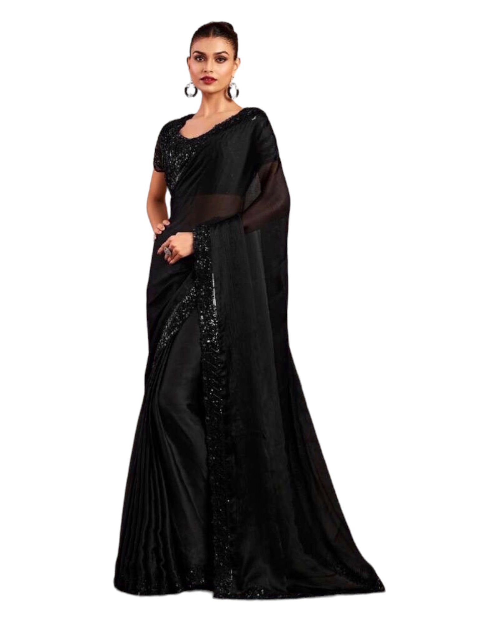 Chiffon saree gown online