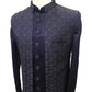 Stunning Double Layered Navy Blue Sherwani -  SHU2312 JY 0923