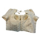 38" & 42" - Cream / Champagne - Banarasi Brocade Saree / Lehenga Blouse -UK Stock - Quick Dispatch - X1212 08H25