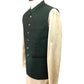 Bottle Green - Handloom Dupion Silk Mens Waistcoat - DL2304 KKp1023