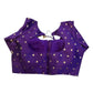 34", 38" & 42" - Purple / Brinjal - Banarasi Brocade Saree / Lehenga Blouse -UK Stock - Quick Dispatch - X767 08Ap25