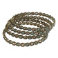 Antique Gold Finish Light Green Reverse Stone Bangles (Set of 4) - Mix N Match - NBA2401Jp