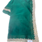 Bottle Green - Saree with Thread / Stone Work and Blouse Piece - UK stock - 24hr Dispatch - SP2612 KR