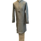 Grey - Silky -  Mens Indian Kurta set - Weddings / Walimas , Sangeet, Eid, Mehndi / Henna - NAD2511 01KJ25