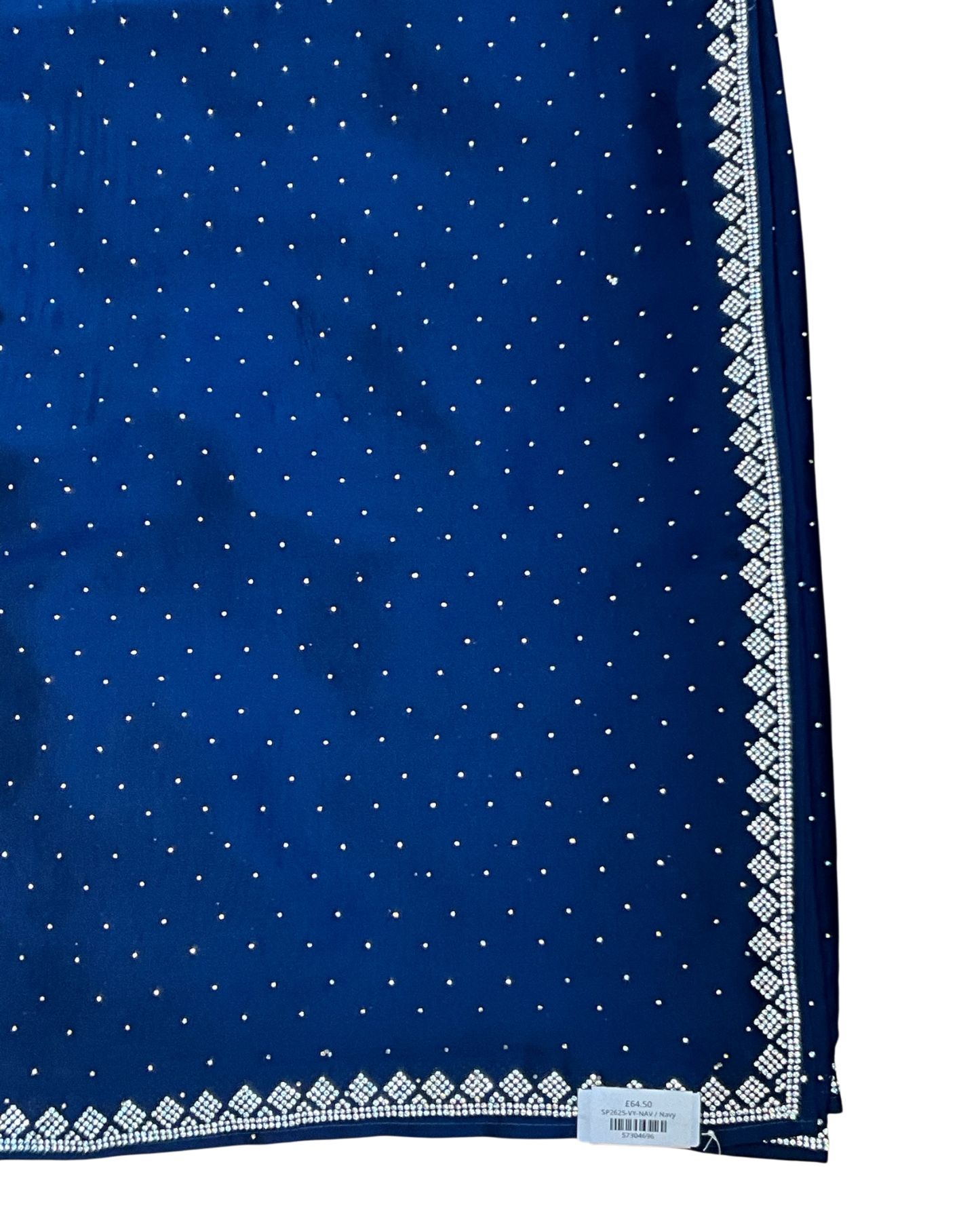 Navy Blue - Fancy Party Saree with Blouse Piece - UK stock - 24hr Dispatch - SP2625 VY