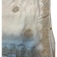 Cream - Saree with Thread / Stone Work and Blouse Piece - UK stock - 24hr Dispatch - SP2613 VY