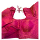 38" & 42" - Fuchsia Pink - Banarasi Brocade Saree / Lehenga Blouse -UK Stock - Quick Dispatch - LT3 08Rp25