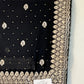 Black - Fancy Party Saree with Blouse Piece - UK stock - 24hr Dispatch - SP2603 VY