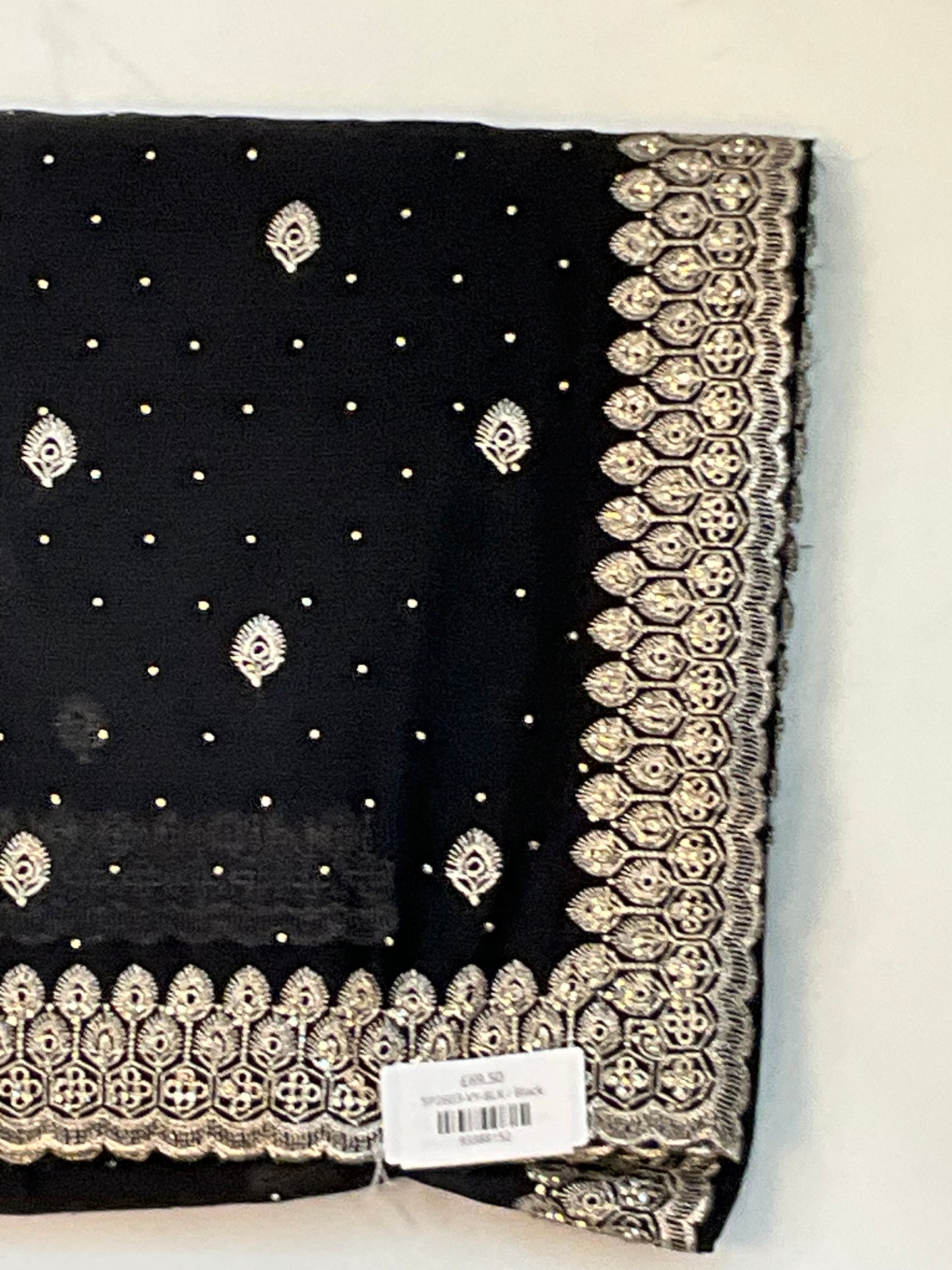 Black - Fancy Party Saree with Blouse Piece - UK stock - 24hr Dispatch - SP2603 VY
