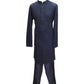 Navy Blue - Rich Sequins Lucknowi Chiffon Mens Indian Kurta Set with Smart Pants - Weddings / Walimas , Sangeet, Eid, Mehndi / Henna - SHU2502 KC 0325