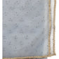 Grey - Ladies Net Dupatta with Gold Lace Border  & Diamante - Mix N Match -  VC2501 T0125