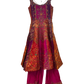 Size 12 (38") - Fuchsia Pink - Designer -  Ladies Long Top / Dress Anarkali Trousers Suit - VMK Varsha 04CP26